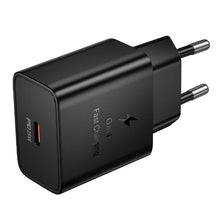 Заредете изображение във визуализатора на галерията – Phone charger Hoco USB C QC PD 25W N76 black
