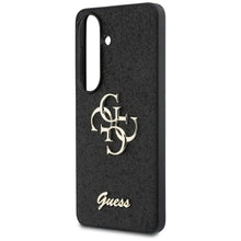 Заредете изображение във визуализатора на галерията – GUESS case for SAMSUNG S26 GUHCS26SHG4SGK (Fixed Glitter 4G Big Metal Logo) black
