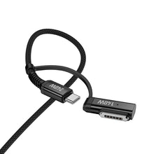 Заредете изображение във визуализатора на галерията – Cable 2in1 USB C to USB C / Mag3 Hoco 240W 1,8 m U142 black
