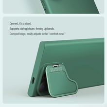 Заредете изображение във визуализатора на галерията – Nillkin CamShield Silky Prop Silicone Case for Samsung Galaxy S24 Ultra - black
