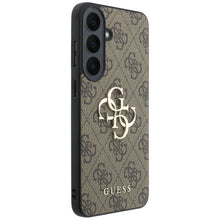 Заредете изображение във визуализатора на галерията – GUESS case for SAMSUNG S26 FE (Leather 4G Metal Logo) brown
