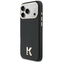 Заредете изображение във визуализатора на галерията – KARL LAGERFELD case for IPHONE 17 Pro Max compatible with MagSafe KLHMP17X5PGFKHGK (PU FW W/ KHead Logo) black

