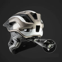 Заредете изображение във визуализатора на галерията – Children's bicycle helmet with detachable visor Rockbros TT-32SBTG-S size S - gray
