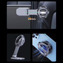 Заредете изображение във визуализатора на галерията – Ugreen CD380 magnetic holder with inductive charger for Tesla car - gray
