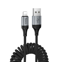 Заредете изображение във визуализатора на галерията – Cable USB C to Lightning Hoco PD 27W 1,5 m X121 black
