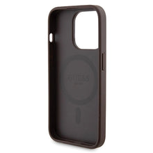 Заредете изображение във визуализатора на галерията – Guess 4G Metal Logo case set for iPhone 15 Pro + 5000mAh MagSafe power bank - brown
