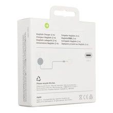 Заредете изображение във визуализатора на галерията – Apple original wireless charger 25W Qi 2 compatible with MagSafe MX6Y3ZM/A A3250 white
