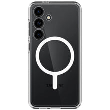 Заредете изображение във визуализатора на галерията – Spigen Crystal Hybrid OneTap Ring Case with MagSafe for Samsung Galaxy S24 - Transparent and White
