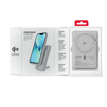 Заредете изображение във визуализатора на галерията – Powerbank compatible with MagSafe Forcell F-Energy MagStand QI2 F5K10 QC3.0 PD3.0 20W 5000 mAh white
