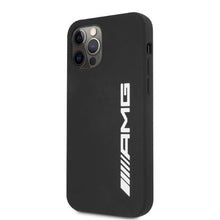 Заредете изображение във визуализатора на галерията – AMG Silicone Big Logo case for iPhone 12 Pro Max - black
