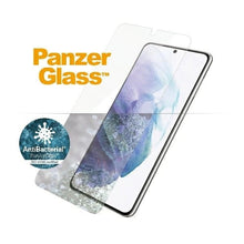 Заредете изображение във визуализатора на галерията – PanzerGlass E2E Microfracture antibacterial glass for Samsung Galaxy S21+ - with black frame

