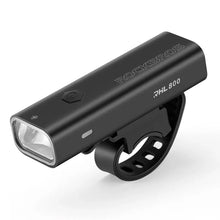Заредете изображение във визуализатора на галерията – Rockbros 24710012001 front bicycle light 800 lm + USB-C - USB-A cable - black
