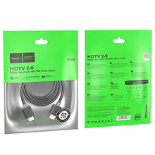 Заредете изображение във визуализатора на галерията – HOCO cable HDMI to HDMI ver. 2.0 4K/60Hz US08 2 m black
