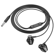 Заредете изображение във визуализатора на галерията – HOCO wire earphones Jack 3,5 mm with microphone M125 black
