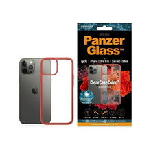 Заредете изображение във визуализатора на галерията – PanzerGlass ClearCase case for iPhone 12 Pro Max - transparent and red
