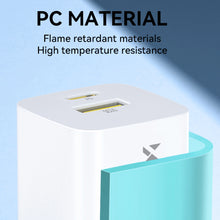 Заредете изображение във визуализатора на галерията – Wozinsky WWCEAC GaN USB-A USB-C 33W wall charger - white
