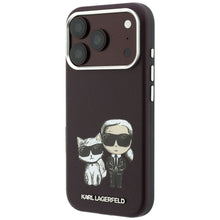 Заредете изображение във визуализатора на галерията – KARL LAGERFELD case for IPHONE 18 Pro /17 Pro compatible with MagSafe (Bodies Sketch) burgudny

