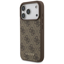 Заредете изображение във визуализатора на галерията – GUESS case for IPHONE 17 Pro GUHCP17LG4GFBR (PU 4G Classic) brown
