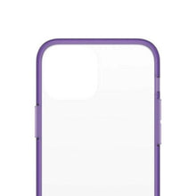 Заредете изображение във визуализатора на галерията – PanzerGlass ClearCase antibacterial Military Grade certified case for iPhone 13 mini - transparent purple
