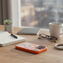 Заредете изображение във визуализатора на галерията – Case for iPhone 18 Pro Max / 17 Pro Max Flexline Mag Cover compatible with MagSafe orange
