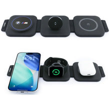 Заредете изображение във визуализатора на галерията – Wireless charger 3in1 BMW M Qi2 15W Print Logo blue
