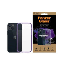 Заредете изображение във визуализатора на галерията – PanzerGlass ClearCase antibacterial Military Grade certified case for iPhone 13 mini - transparent purple
