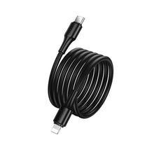 Заредете изображение във визуализатора на галерията – Cable USB C to Lightning Hoco PD 27W 1 m X120 black
