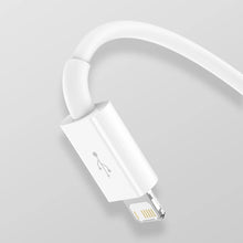 Заредете изображение във визуализатора на галерията – Baseus Superior Series USB-A - USB-C / Lightning / micro USB 3.5A cable 1m - white
