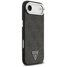 Заредете изображение във визуализатора на галерията – GUESS case for IPHONE 17 Air compatible with MagSafe GUHMP17MP4TSRCMK (PU 4G W/Triangle Logo SL) black
