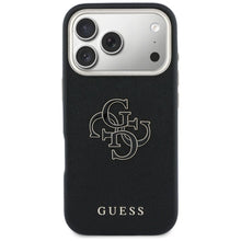 Заредете изображение във визуализатора на галерията – GUESS case for IPHONE 17 Pro GUHCP17L5PS4RGGK (PU FW Resin Logo) black
