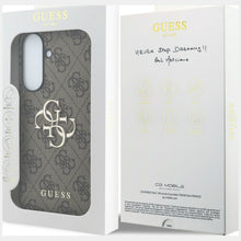 Заредете изображение във визуализатора на галерията – GUESS case for SAMSUNG Galaxy A57 GUHCSA574GMGBR (4G Big Metal Logo) brown
