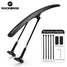 Заредете изображение във визуализатора на галерията – Rockbros 28210007001 bicycle fender, universal, adjustable - black
