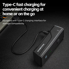 Заредете изображение във визуализатора на галерията – Rockbros 24510003001 front bicycle light 260 lm + USB-C - USB-A cable - black
