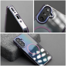 Заредете изображение във визуализатора на галерията – Case for Samsung A07 / A08 Frame Clear Hybrid Mag Cover compatible with MagSafe purple
