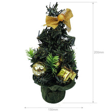 Заредете изображение във визуализатора на галерията – Decorative Christmas tree for desk 20 cm RC-K-505 green
