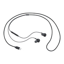 Заредете изображение във визуализатора на галерията – Samsung AKG EO-IC100BBEGWW wired in-ear USB-C headphones - black
