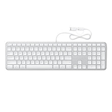 Заредете изображение във визуализатора на галерията – Wired keyboard USB A/USB C QWERTY Dual (Mac/Windows) Satechi Slim LX3 Wired silver
