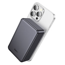 Заредете изображение във визуализатора на галерията – Powerbank compatible with MagSafe 20000 mAh QC PD 2A 20W Hoco J160B metal gray
