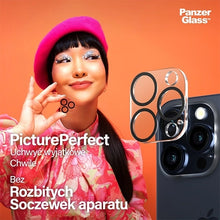 Заредете изображение във визуализатора на галерията – PanzerGlass Picture Perfect Camera Protection for iPhone 15 Pro / 15 Pro Max - with Black Frame
