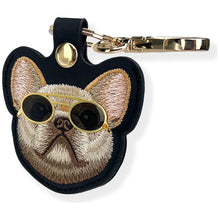 Заредете изображение във визуализатора на галерията – NIMMY case for tracker / keychain GLASSES COOL DOG black
