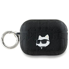 Заредете изображение във визуализатора на галерията – Karl Lagerfeld Monogram Choupette Head case for AirPods Pro 2 - black
