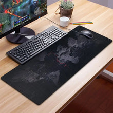 Заредете изображение във визуализатора на галерията – Mouse / keyboard pad &quot;World map&quot; 30 x 80 x 2 mm RC-K-1073 black
