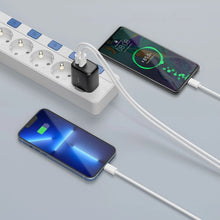 Заредете изображение във визуализатора на галерията – Tech-Protect C20W USB-C PD 20W / USB-A QC 3.0 network charger - black
