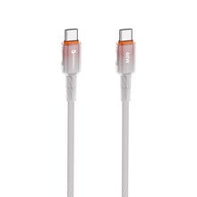 Заредете изображение във визуализатора на галерията – FORCELL F-ENERGY C354 cable Type C to Type C QC4.0 PD 3A 60W Gradient 1 m white
