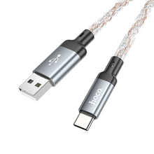 Заредете изображение във визуализатора на галерията – HOCO cable USB A to Type C 3A U112 1 m gray
