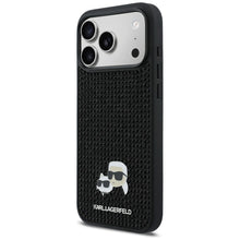 Заредете изображение във визуализатора на галерията – KARL LAGERFELD case for IPHONE 17 Pro Max KLHCP17X6PRKCLK (Rhinestone W/ K&amp;C PIN) black
