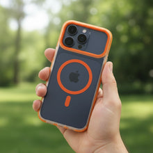 Заредете изображение във визуализатора на галерията – Case FRAME CLEAR HYBRID MAG COVER compatible with MagSafe for IPHONE 17 Air hermes orange
