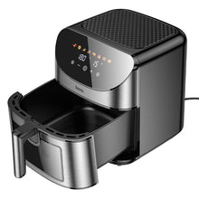 Заредете изображение във визуализатора на галерията – HOCO Air Fryer with touch screen and window 8L 1700W HE21 black
