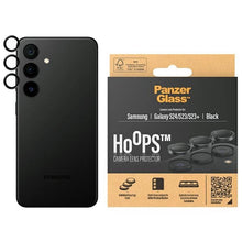 Заредете изображение във визуализатора на галерията – PanzerGlass Hoops Camera Protection for Samsung Galaxy S24 / S23 / S23+ - with black frame
