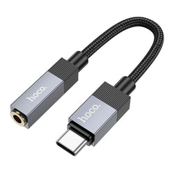 Адаптер AUX USB C към Jack 3,5 mm Hoco UPA32C UPA32C - черен